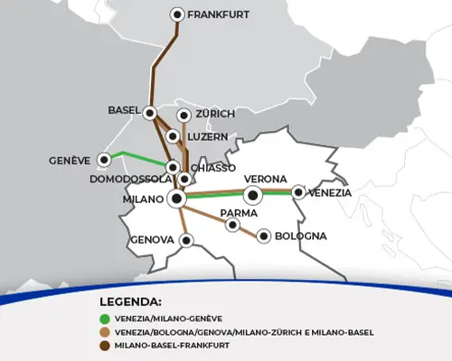 Rutas y conexiones Eurocity
