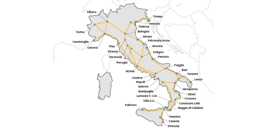 intercity giorno rutas conexiones italia